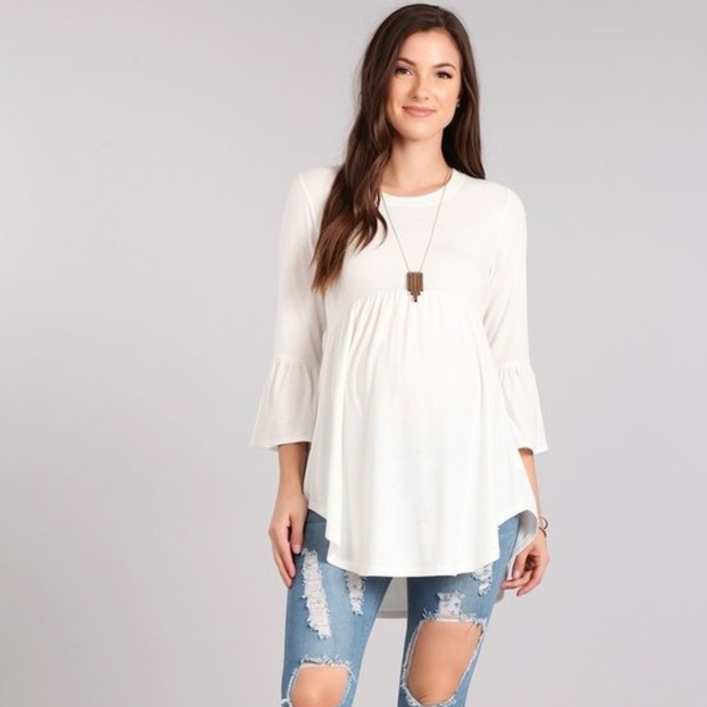 Ruffle Sleeve Tunic